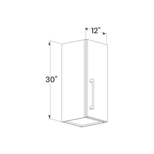 Picture of Maple Raised Panel - W1230 (1DR)