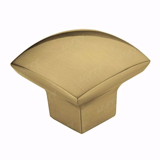 Picture of Modern Metal Satin Brass Knob - 8143