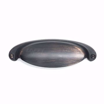 Picture of Modern Metal Brushed Oil-Rubbed Bronze Cup Pull - 2106