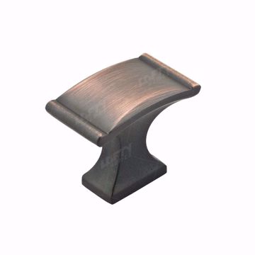 Picture of Traditional Metal Brushed Oil-Rubbed Bronze Rectangular Knob - 2606