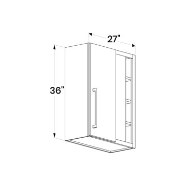 Picture of White Shaker - WS-BCW2736