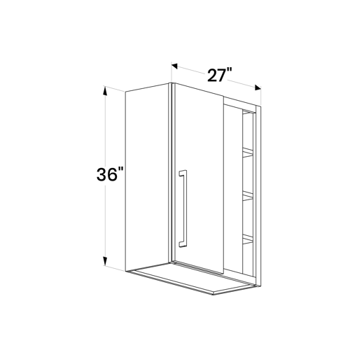 Picture of White Shaker - WS-BCW2736