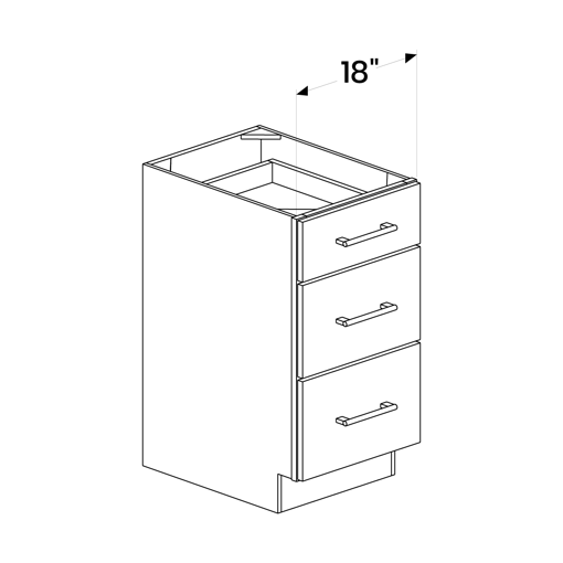 Picture of White Shaker - 3DB18