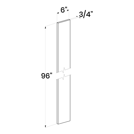 Picture of White Shaker - Tall Fillers 6"