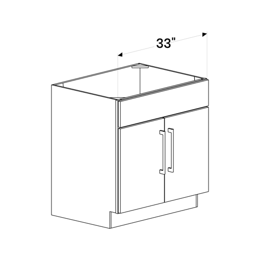 Picture of White Shaker - Sink Base 33"