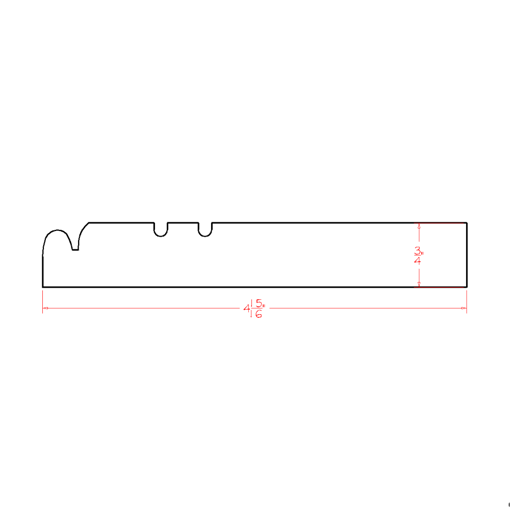 Picture of White Shaker - Furniture Base Molding