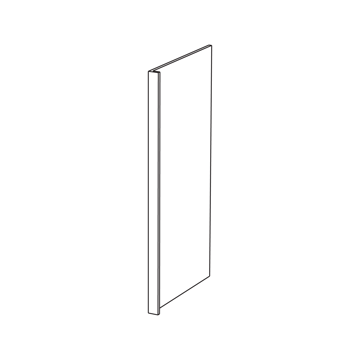 Picture of White Shaker - Refrigerator End Panel