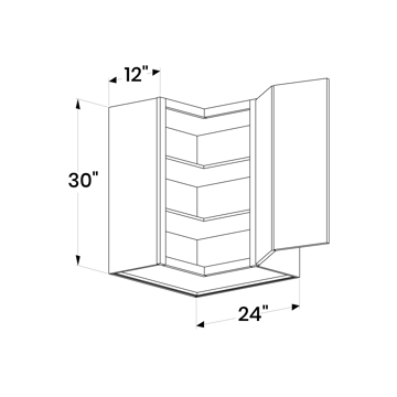 Picture of White Shaker - WER2430